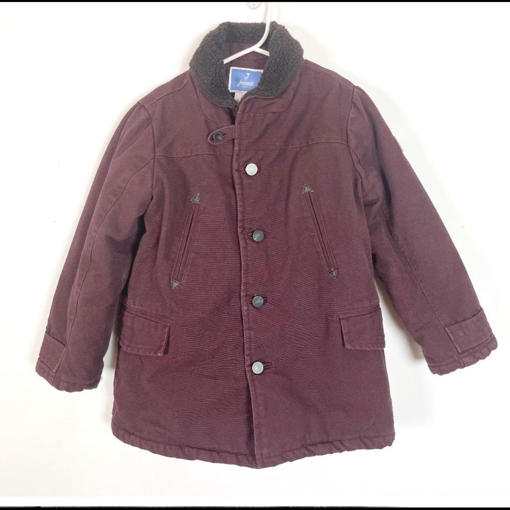 Jacadi Made in Paris Boys Button Front Long Sleeve Jacket Size 8